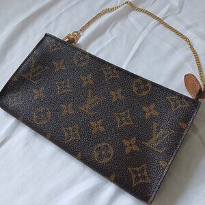 Louis Vuitton Accessory Zip Pouch w/ Removable Chain